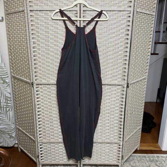 Natural Life LUCY JUMPSUIT Size XS Charcoal Gray Knit Slouchy Big Pockets NEW - Picture 3 of 12